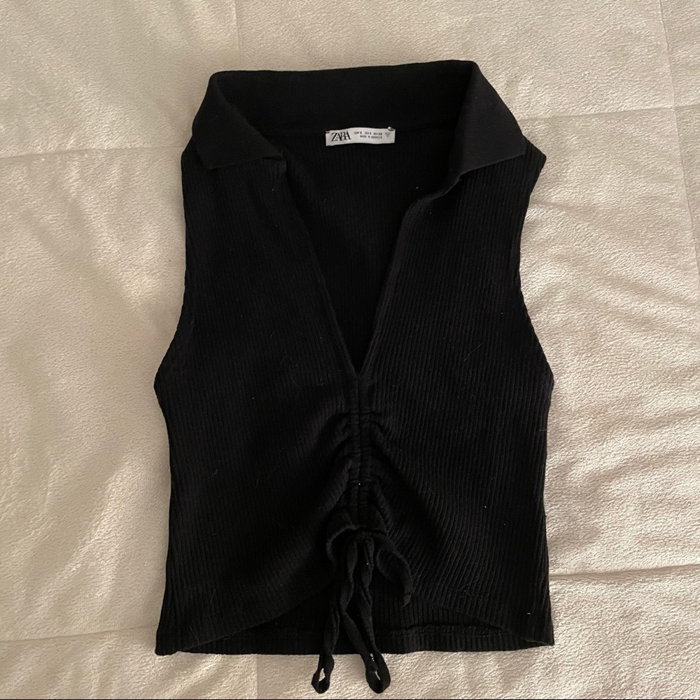 Zara Black Crop Top